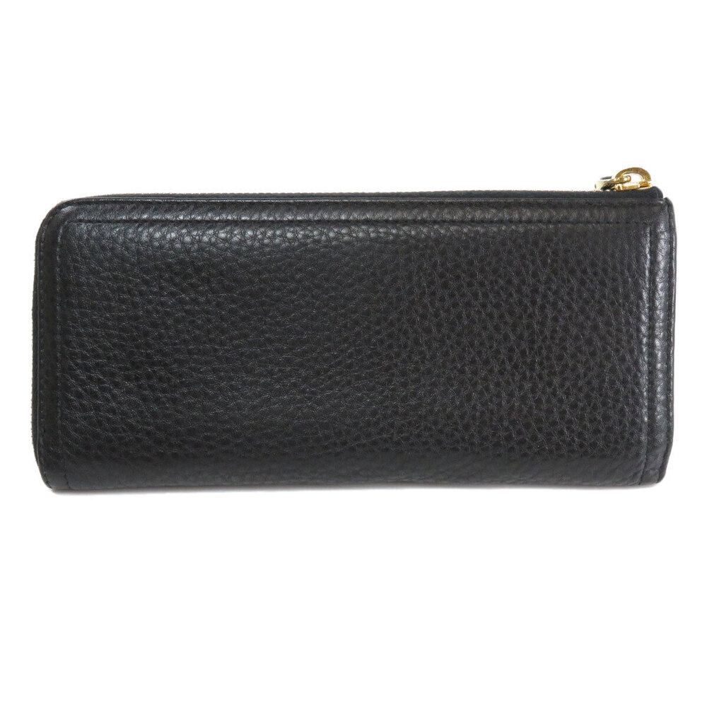 Prada Motif Leather Long Wallet